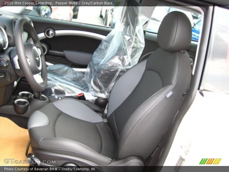 Pepper White / Grey/Carbon Black 2010 Mini Cooper S Hardtop