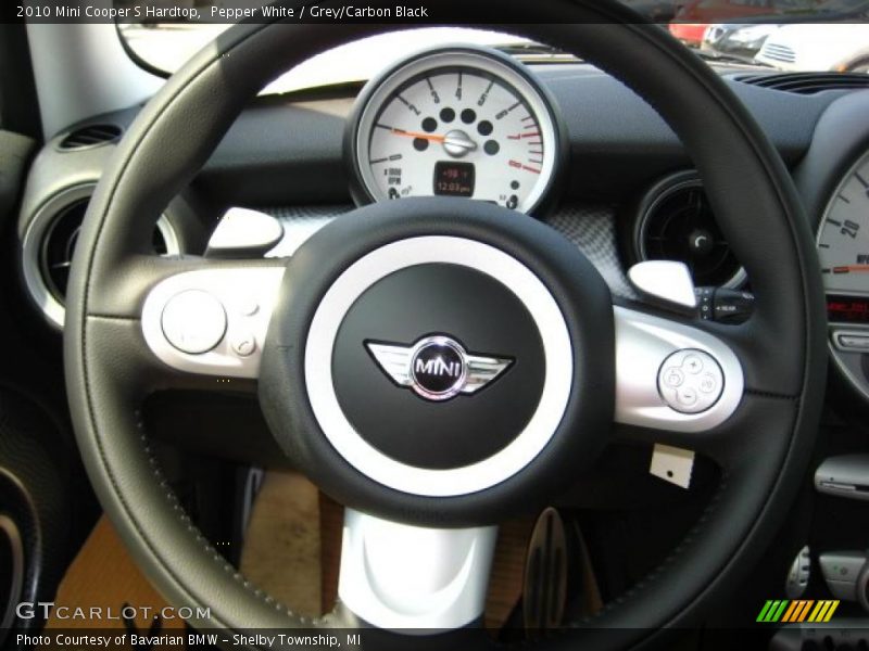 Pepper White / Grey/Carbon Black 2010 Mini Cooper S Hardtop