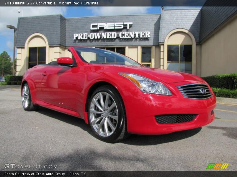 Vibrant Red / Graphite 2010 Infiniti G 37 Convertible