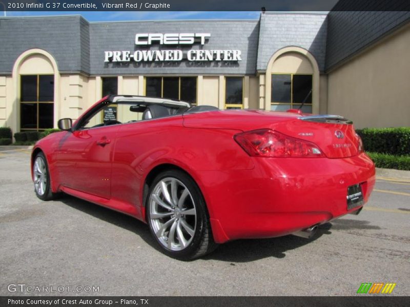 Vibrant Red / Graphite 2010 Infiniti G 37 Convertible