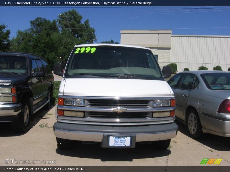 Olympic White / Neutral Beige 1997 Chevrolet Chevy Van G1500 Passenger Conversion