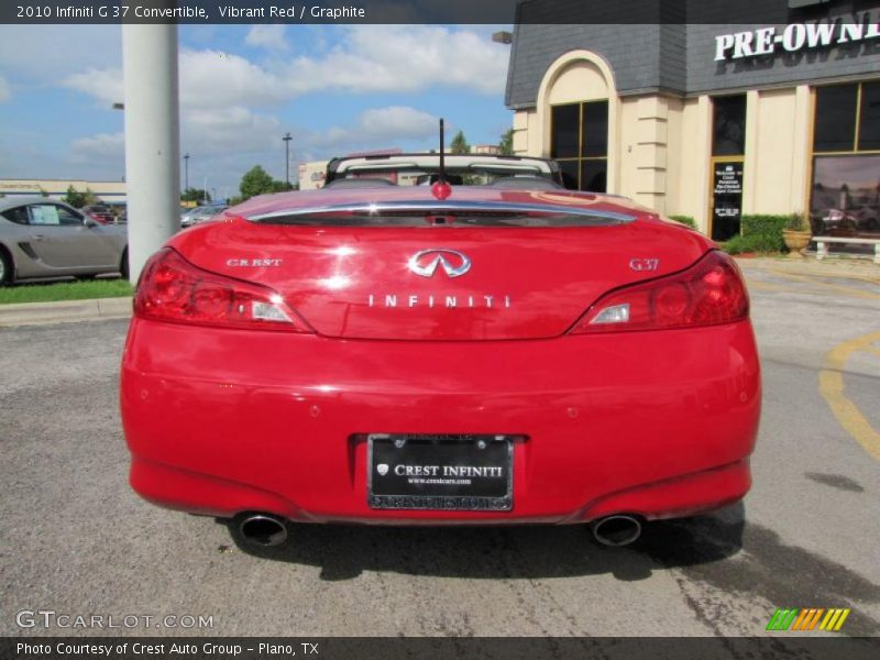 Vibrant Red / Graphite 2010 Infiniti G 37 Convertible