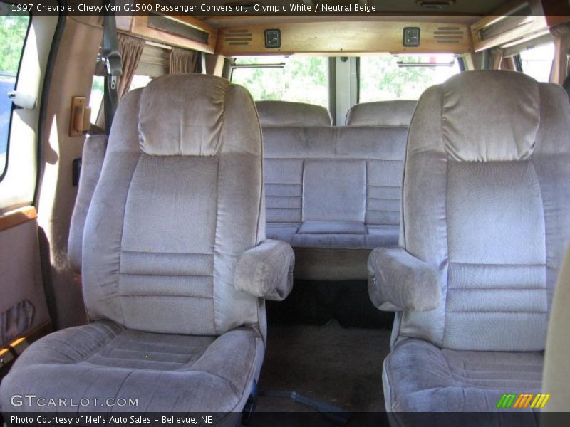 Olympic White / Neutral Beige 1997 Chevrolet Chevy Van G1500 Passenger Conversion