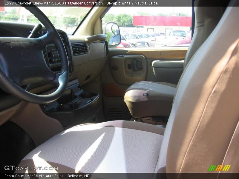 Olympic White / Neutral Beige 1997 Chevrolet Chevy Van G1500 Passenger Conversion