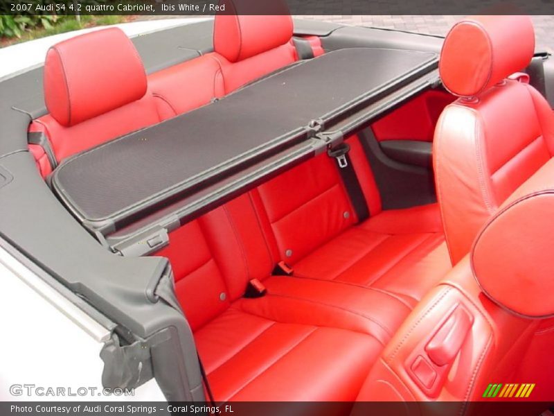 Ibis White / Red 2007 Audi S4 4.2 quattro Cabriolet
