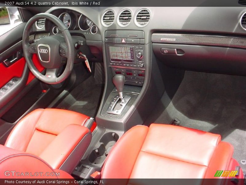 Ibis White / Red 2007 Audi S4 4.2 quattro Cabriolet