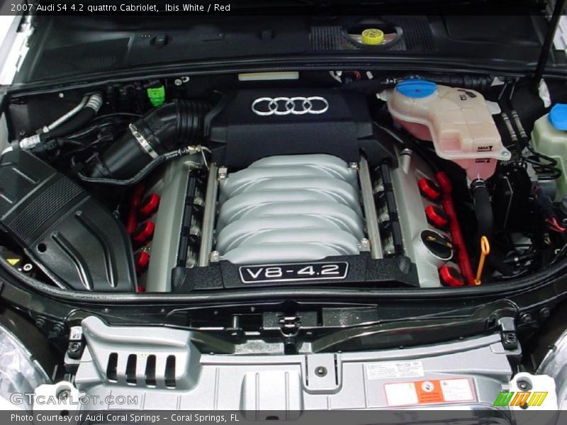 Ibis White / Red 2007 Audi S4 4.2 quattro Cabriolet