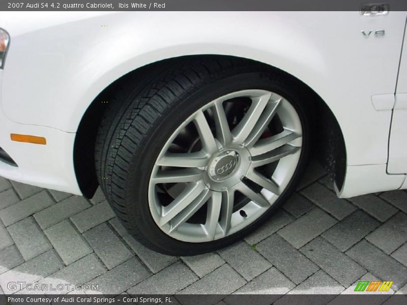 Ibis White / Red 2007 Audi S4 4.2 quattro Cabriolet
