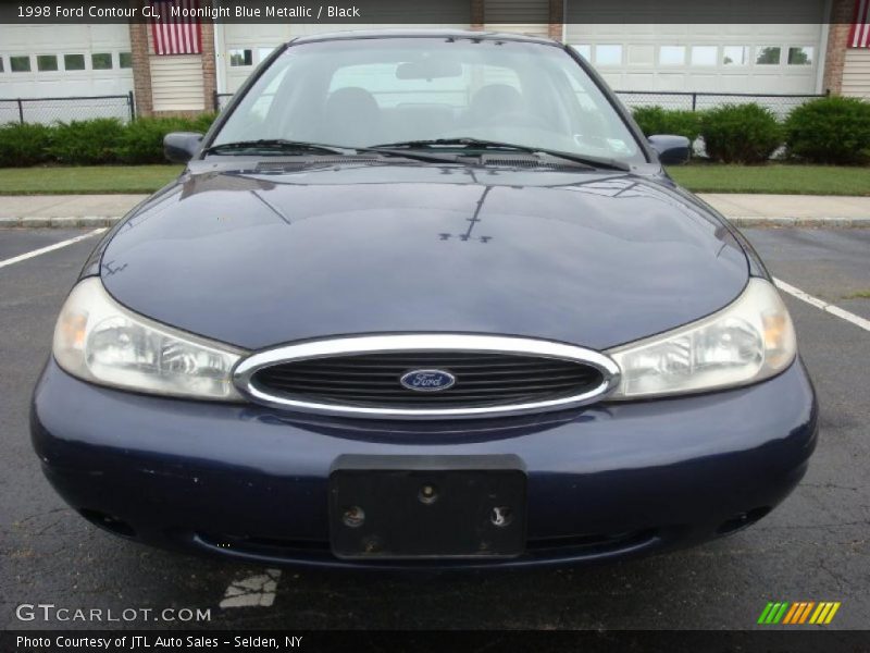 Moonlight Blue Metallic / Black 1998 Ford Contour GL