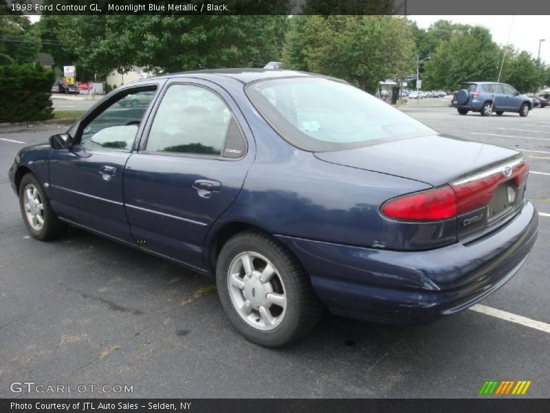Moonlight Blue Metallic / Black 1998 Ford Contour GL