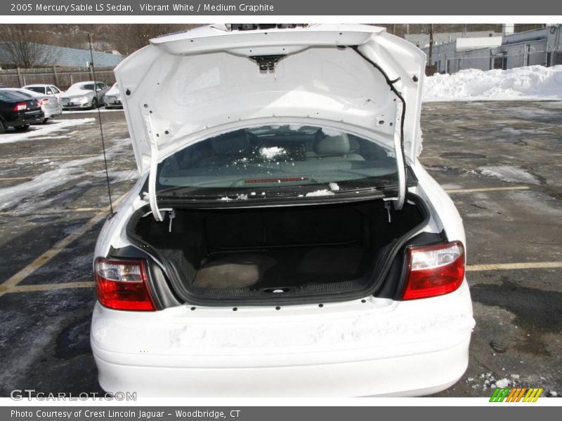 Vibrant White / Medium Graphite 2005 Mercury Sable LS Sedan