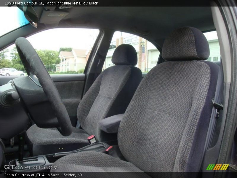 Moonlight Blue Metallic / Black 1998 Ford Contour GL