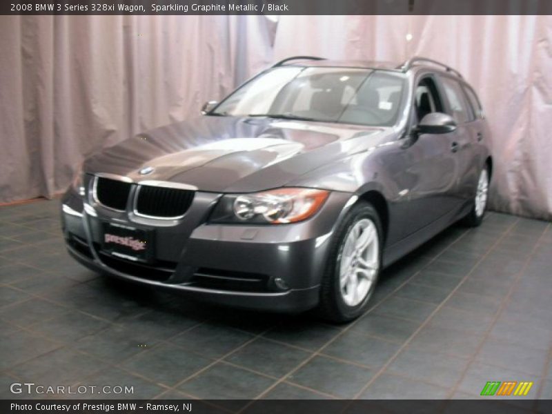 Sparkling Graphite Metallic / Black 2008 BMW 3 Series 328xi Wagon
