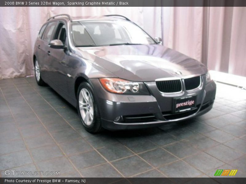 Sparkling Graphite Metallic / Black 2008 BMW 3 Series 328xi Wagon