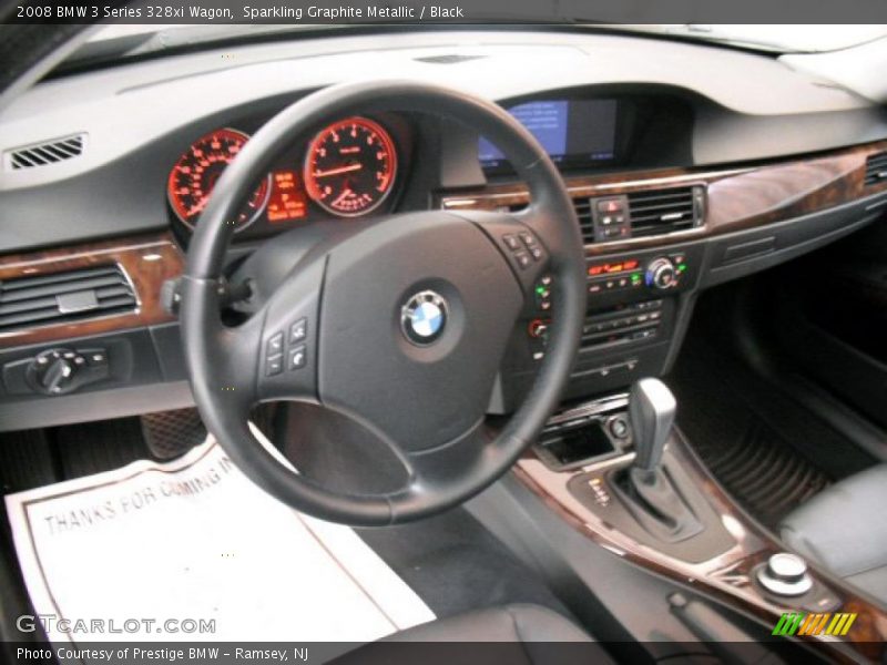 Sparkling Graphite Metallic / Black 2008 BMW 3 Series 328xi Wagon