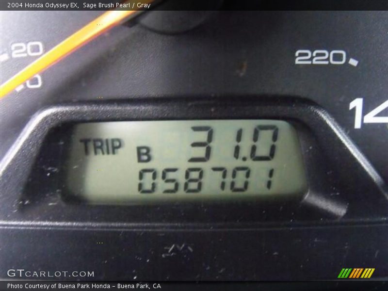 Sage Brush Pearl / Gray 2004 Honda Odyssey EX