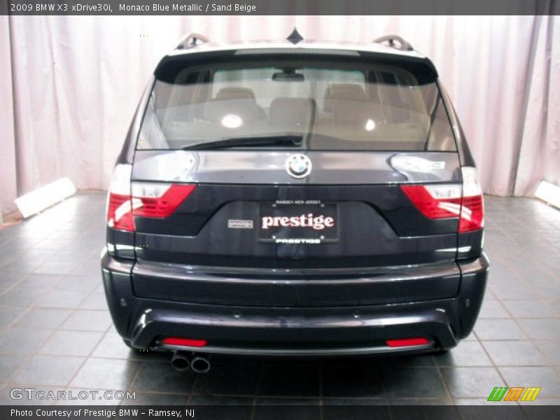 Monaco Blue Metallic / Sand Beige 2009 BMW X3 xDrive30i