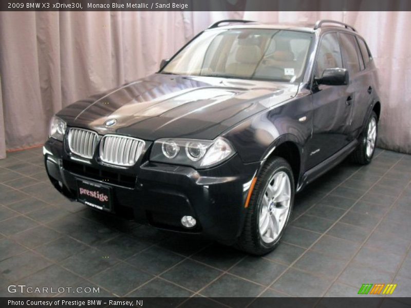Monaco Blue Metallic / Sand Beige 2009 BMW X3 xDrive30i