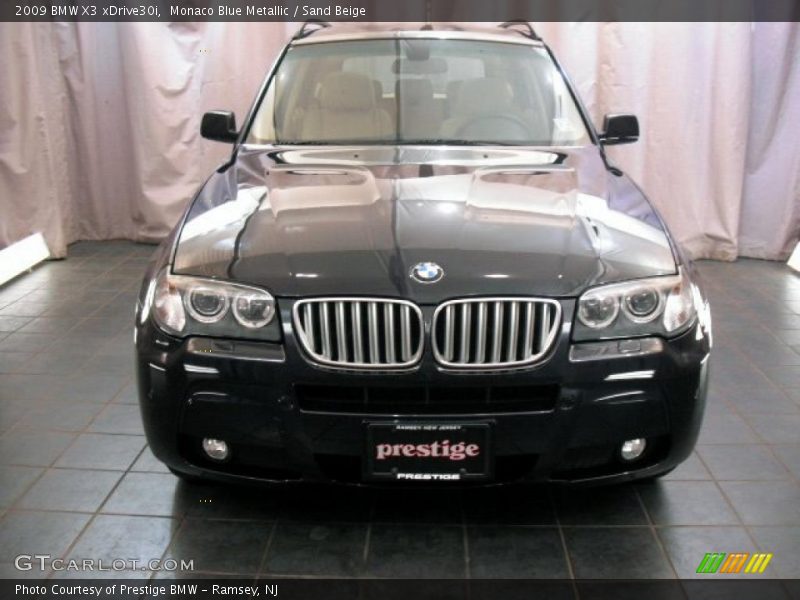 Monaco Blue Metallic / Sand Beige 2009 BMW X3 xDrive30i
