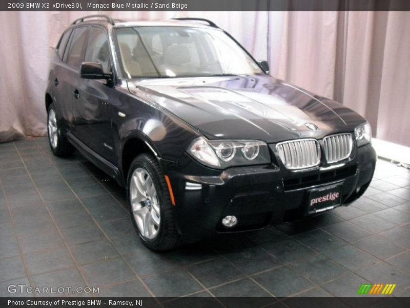 Monaco Blue Metallic / Sand Beige 2009 BMW X3 xDrive30i