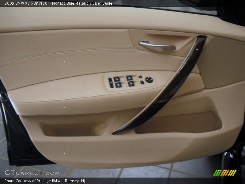 Monaco Blue Metallic / Sand Beige 2009 BMW X3 xDrive30i