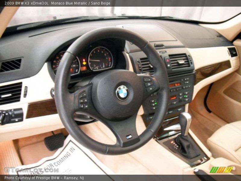 Monaco Blue Metallic / Sand Beige 2009 BMW X3 xDrive30i