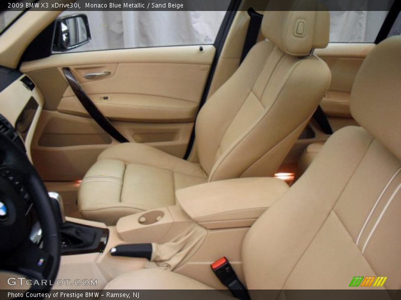 Monaco Blue Metallic / Sand Beige 2009 BMW X3 xDrive30i