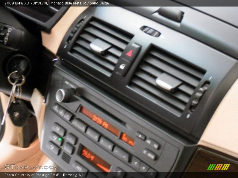 Monaco Blue Metallic / Sand Beige 2009 BMW X3 xDrive30i