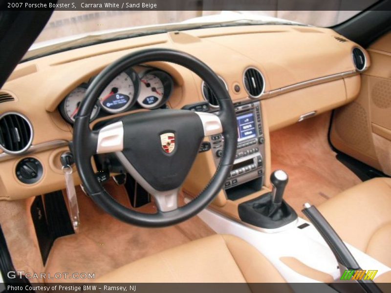 Carrara White / Sand Beige 2007 Porsche Boxster S