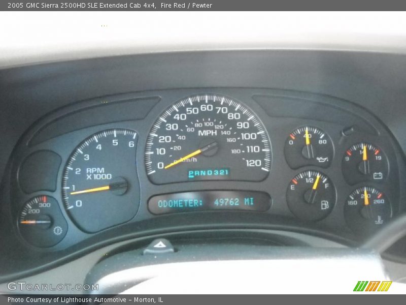 Fire Red / Pewter 2005 GMC Sierra 2500HD SLE Extended Cab 4x4