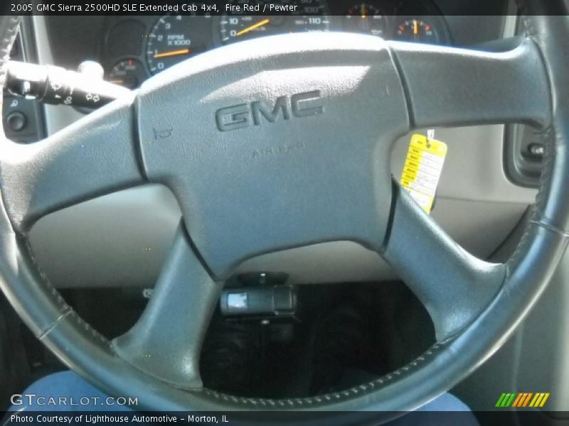 Fire Red / Pewter 2005 GMC Sierra 2500HD SLE Extended Cab 4x4