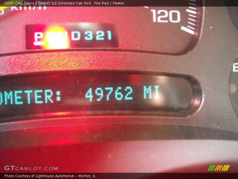 Fire Red / Pewter 2005 GMC Sierra 2500HD SLE Extended Cab 4x4