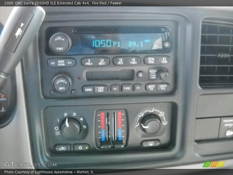 Fire Red / Pewter 2005 GMC Sierra 2500HD SLE Extended Cab 4x4
