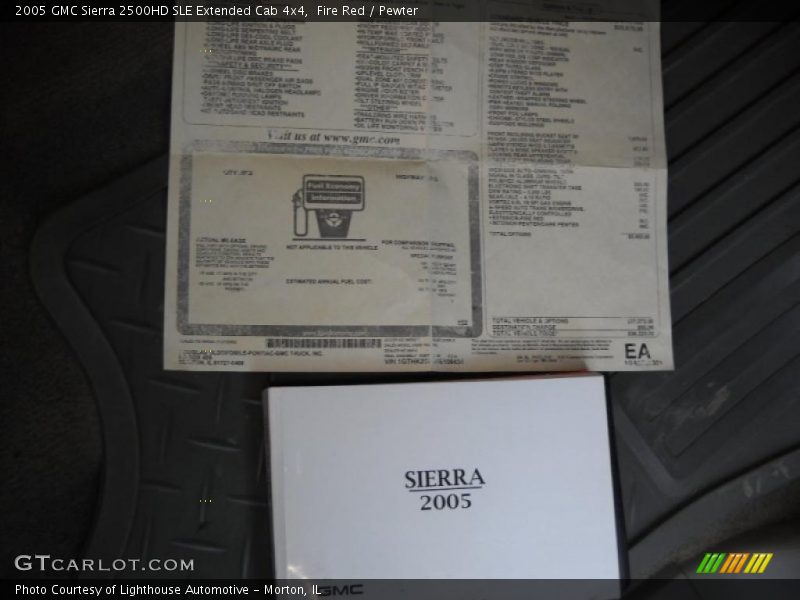 Fire Red / Pewter 2005 GMC Sierra 2500HD SLE Extended Cab 4x4
