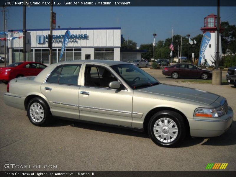 Gold Ash Metallic / Medium Parchment 2005 Mercury Grand Marquis GS