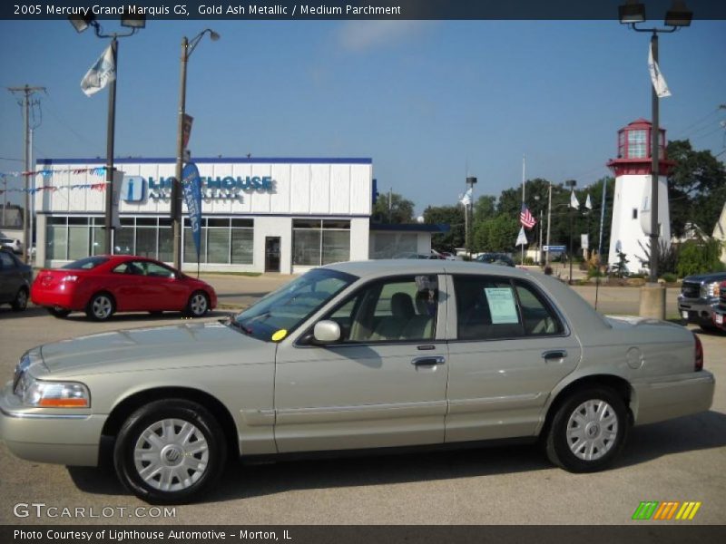 Gold Ash Metallic / Medium Parchment 2005 Mercury Grand Marquis GS