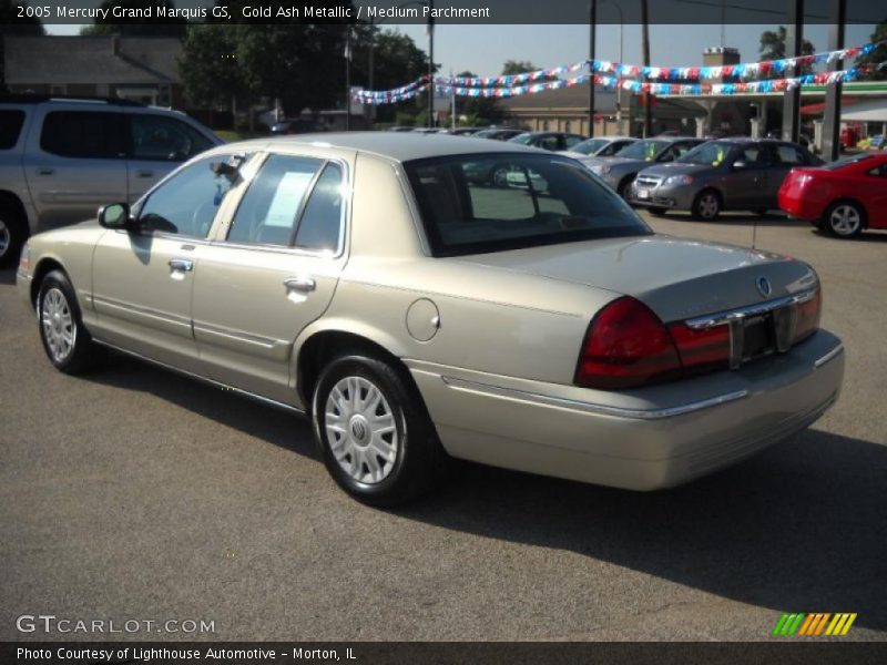 Gold Ash Metallic / Medium Parchment 2005 Mercury Grand Marquis GS