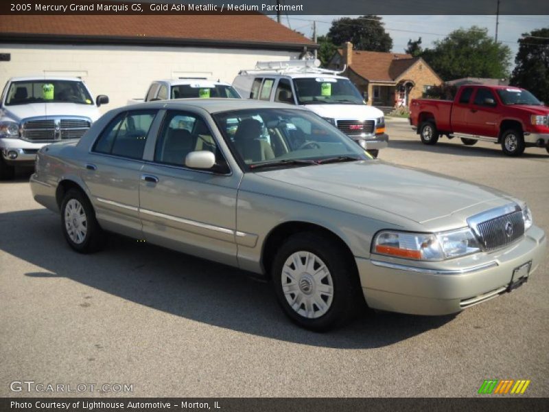 Gold Ash Metallic / Medium Parchment 2005 Mercury Grand Marquis GS