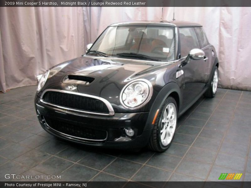 Midnight Black / Lounge Redwood Red Leather 2009 Mini Cooper S Hardtop