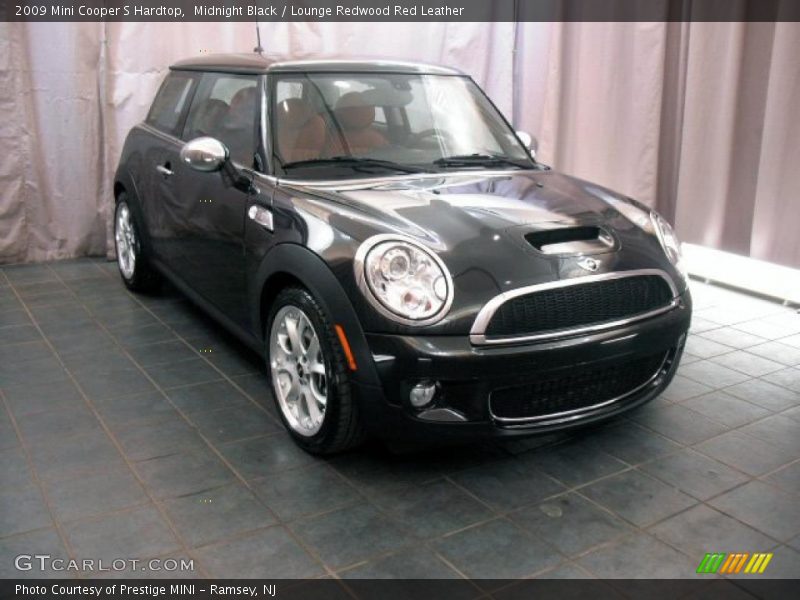 Midnight Black / Lounge Redwood Red Leather 2009 Mini Cooper S Hardtop