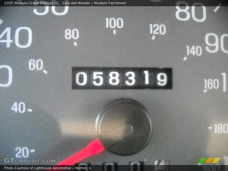 Gold Ash Metallic / Medium Parchment 2005 Mercury Grand Marquis GS