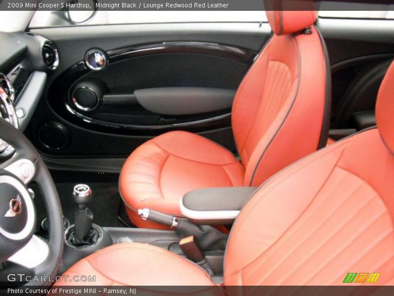Midnight Black / Lounge Redwood Red Leather 2009 Mini Cooper S Hardtop