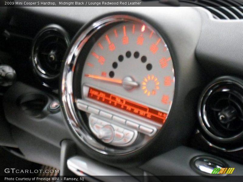 Midnight Black / Lounge Redwood Red Leather 2009 Mini Cooper S Hardtop
