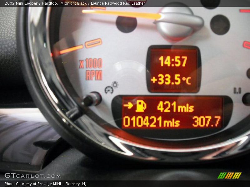 Midnight Black / Lounge Redwood Red Leather 2009 Mini Cooper S Hardtop