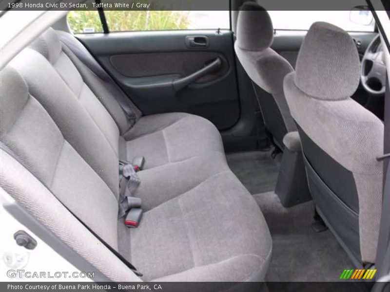 Taffeta White / Gray 1998 Honda Civic EX Sedan