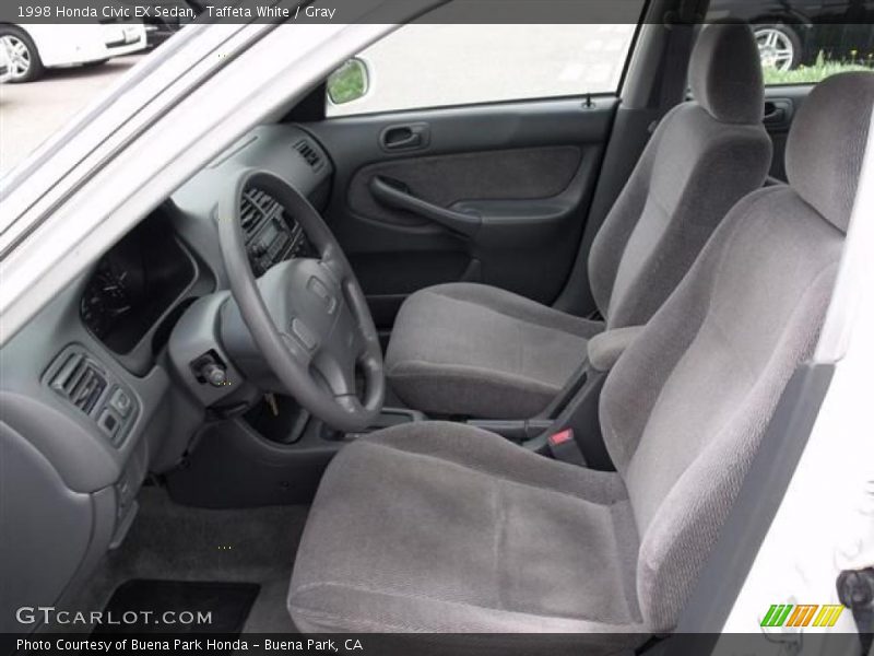 Taffeta White / Gray 1998 Honda Civic EX Sedan