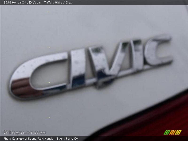 Taffeta White / Gray 1998 Honda Civic EX Sedan