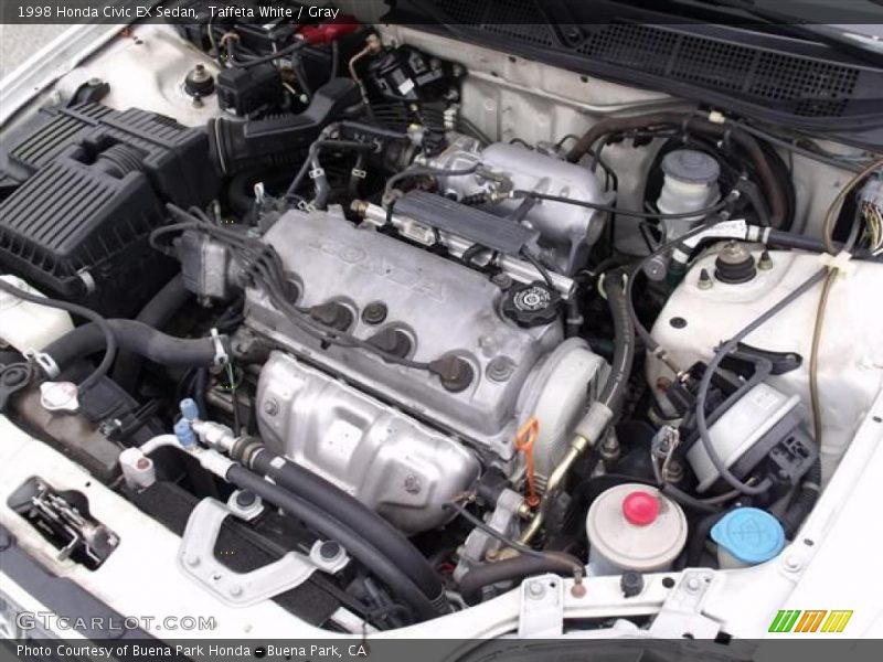 Taffeta White / Gray 1998 Honda Civic EX Sedan