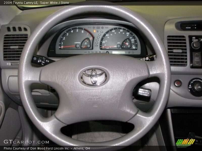 Super White / Stone 2004 Toyota Camry LE