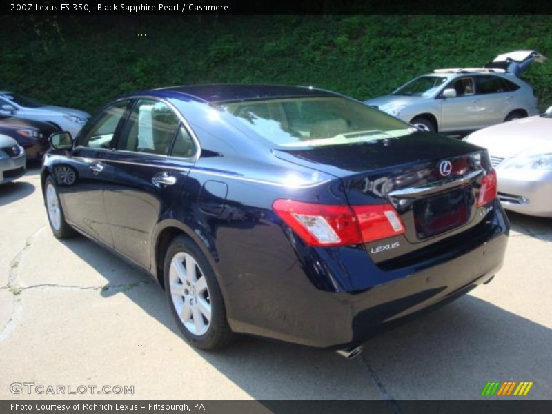 Black Sapphire Pearl / Cashmere 2007 Lexus ES 350